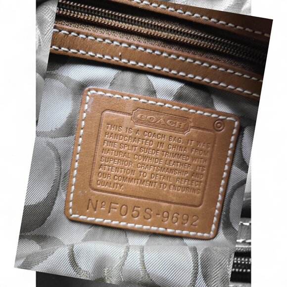 Vintage COACH Y2K Soho Suede Shoulder Bag in tan - Picture 9 of 15